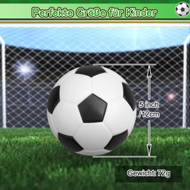 LNCOJOLM 12 cm Foam Footballs for Kids Toddlers, Soft Squeeze Ball Football Toy for Football Goals, Swimming Pool Beach Balls Indoor Outdoor Sports Gift for Girls and Boys