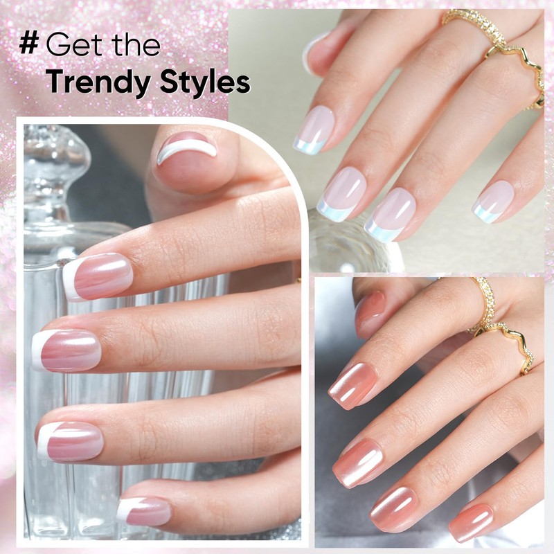Jofay Fashion Press on Nails Short - 5 Styles French