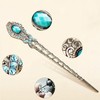 Classic Imitation Bronze Hair Claw Hair Accessory with Turquoise and