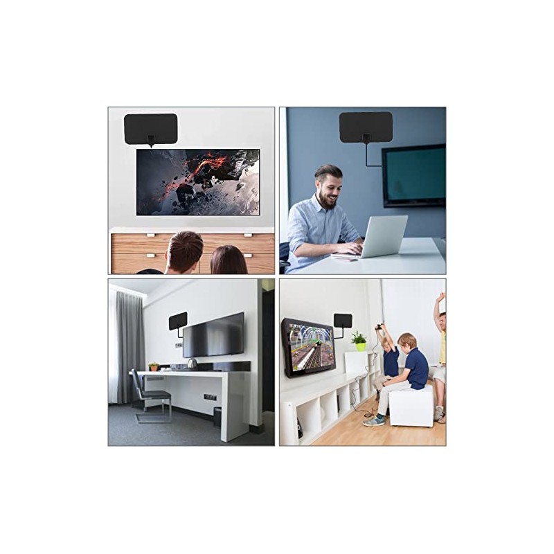 2Pcs 4K HDTV Digital HD Indoor Best TV Antenna Amplified