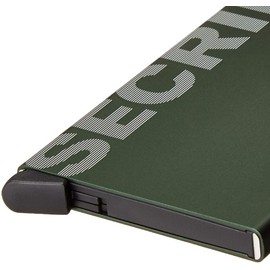 SECRID Card Protector Laser Logo, Very Slim Credit Card Holder Wallet with RFID protection - Green