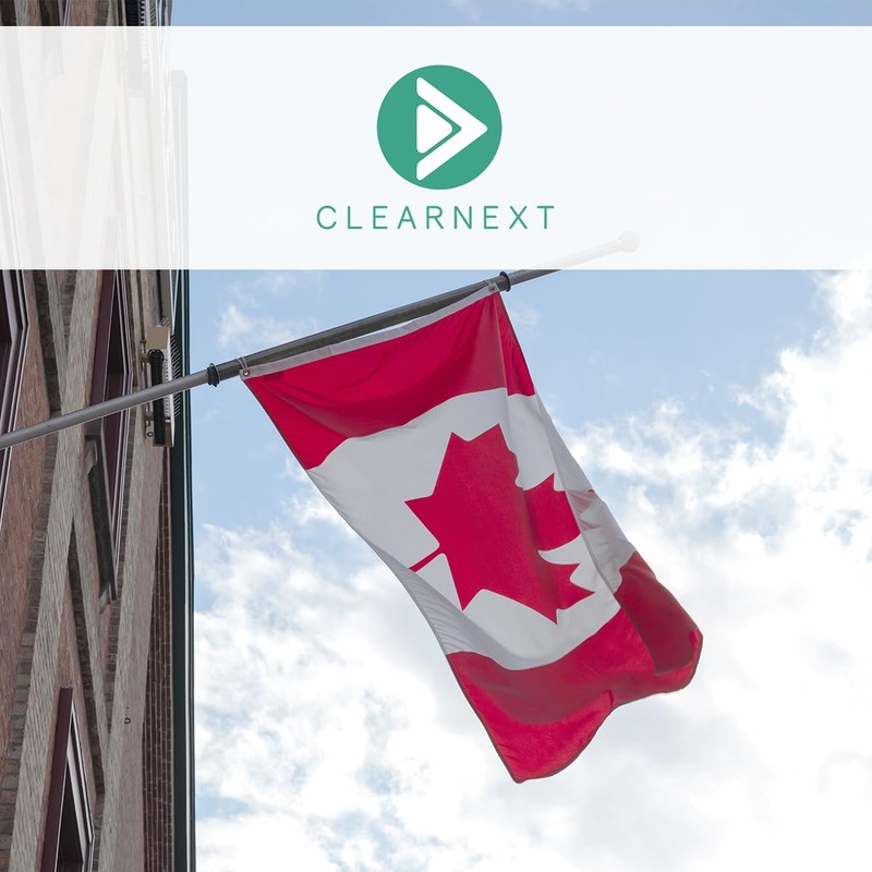 CLEARNEXT 100% Polyester Canadian Flag 3x5 Foot Silk Printed Bright
