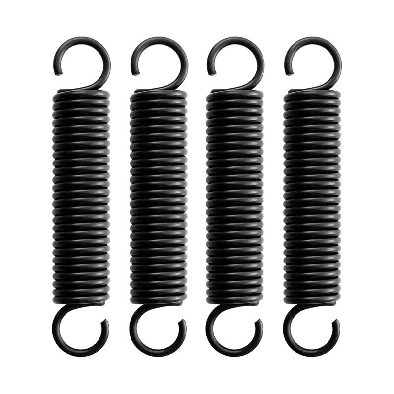 4pcs 100mm Steel Extension Springs, Spring Diameter 18mm, Wire Thickness