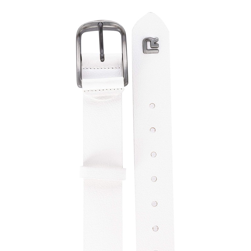 Belt for Men Genuine Leather Accessory Leather Belt, White