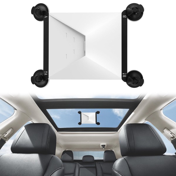 Herxsin Mini Car Suction Cup Mount, Secure Mounting Kit for
