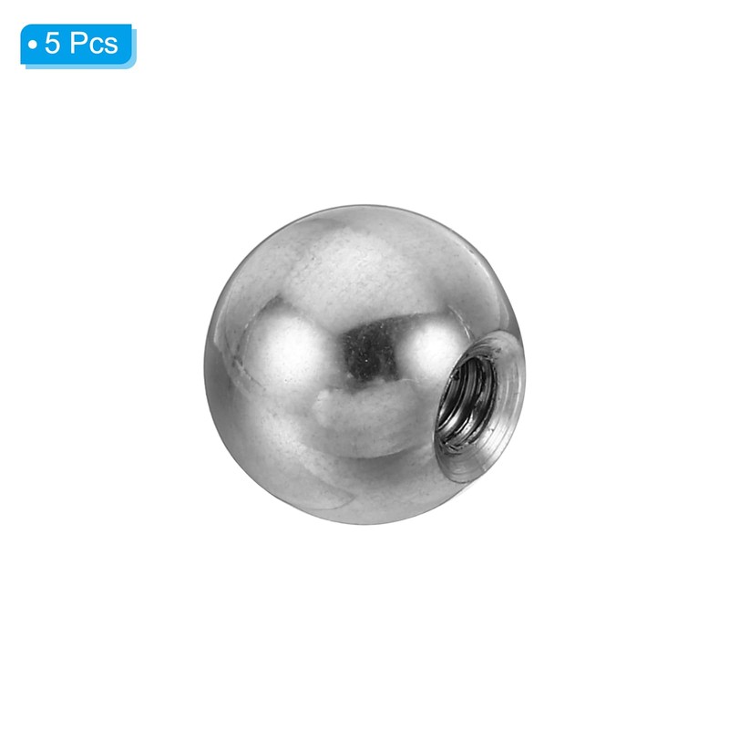PATIKIL Nuts Button 5 Pack M4 Internal Thread 12 mm