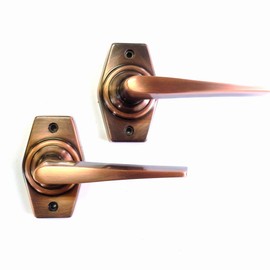 川口技研 ドアノブ ホームレバー空錠 カギなし ブリスターパック DE-1