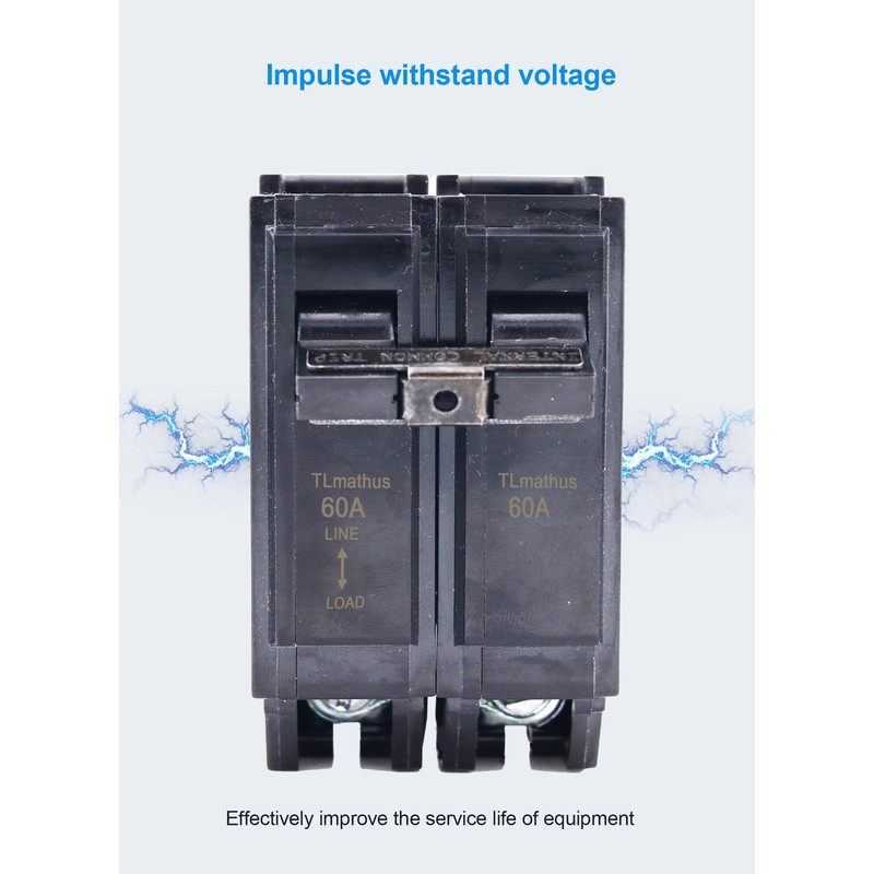 60 amp 2 Pole Breaker Plug-in Mount Type THQL Feeder