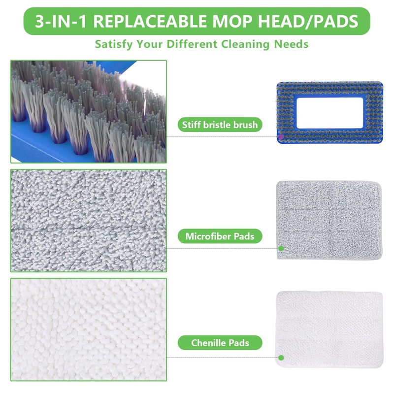 Baseboard Cleaner Tool with Long Handle,Wall Cleaner Mop with Extendable