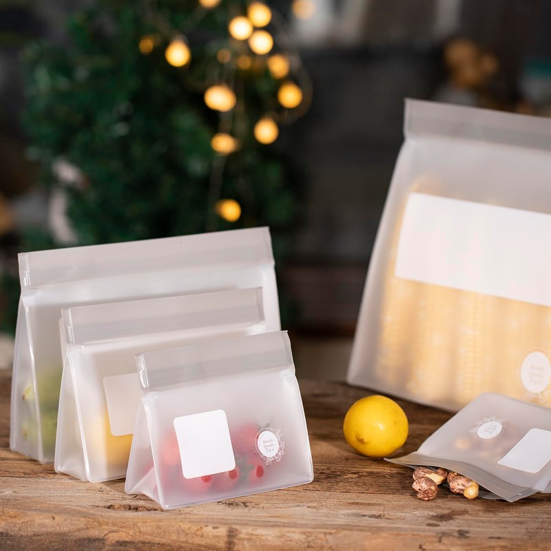 Double Quable Zip-it Food Storage Bags Multipack – Non-BPA Silicone