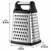 4-Sided Stainless Steel Box Grater for Vegetable Prep – Multi-Surface