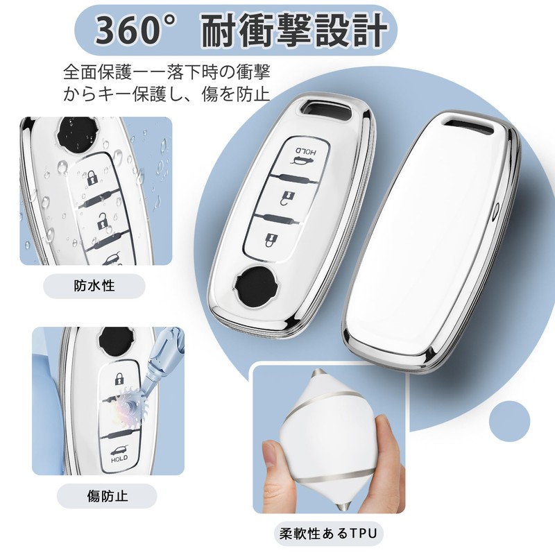 [Unhoke] New X-Trail Key Case, Compatible with Nissan, Sakura Aria,