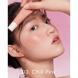 INTO YOU Liquid Blush for Cheeks, Water Sense Evolves into Soft Fog Powder Blush Matte and Natural finish, Light and Comfortable Cream Blush to Hold Makeup, Chill Pink(A03)