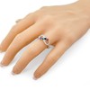 Central Diamond Center Infinity Mothers Ring with 1 to 6