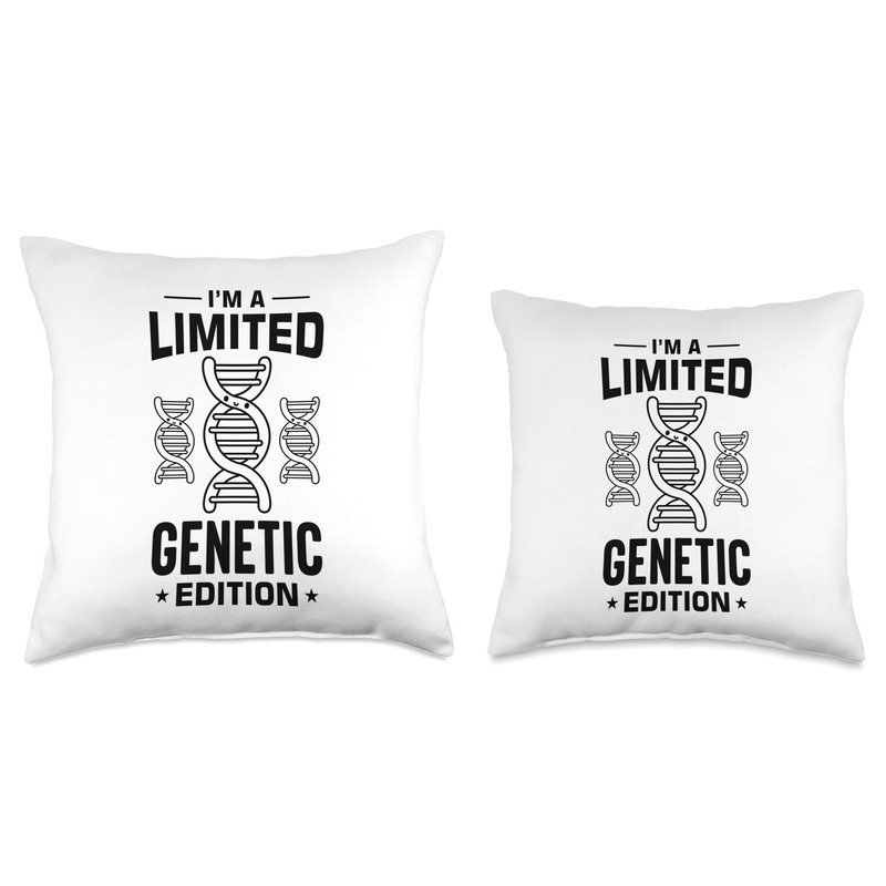 Dna Test Genetic Testing Crispr Microbiology Throw Pillow
