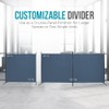 SteelAid Room Divider (Double Panel) – Folding Partition Privacy Screen