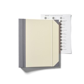 Savor | 2025 Updated Edition The Folio™ Document Organizer|Custom Dyed Cloth Bound Expanding File Folder for Important Papers, Emergency Binder,Birth Certificates,Social Security Cards, and Passports | Savor