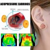 Lymphatic Earrings for Women Lymphatic Drainage Earrings Rhinestone Flower Acupressure