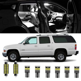 AWALITED 16pcs Suburban Interior LED Lights Kit Super Bright LED Map Dome Light Bulbs for 1992 1993 1994 1995 1996 1997 1998 1999 Chevy Suburban All Models