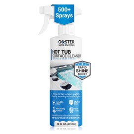 Bio Ouster Hot Tub Surface Cleaner - Hot Tub Cleaner for Inside Surface & Shell - for Standard and Inflatable Spas - Removes Dirt and Grime for a Sparkling Shine - Made in USA (16oz)