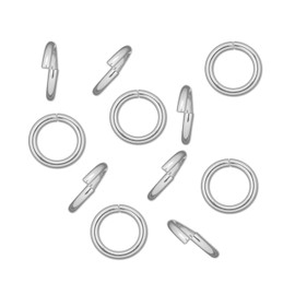 BJC® Solid Sterling Silver 925 Jump Rings in 4mm 1 Ring, 5 Rings, 10 Rings, 20 Rings, 50 Rings 0.70mm Thick Wire (3mm 5mm 6mm 7mm 8mm 9mm 10mm Availabe in Our Other Items) (5 Jump Rings)