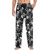 visesunny Mens Pajama Pants Funny Pirate Skull with Crossed Swords