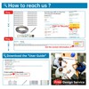 Muzata 40 Pack 1/8" Level Wheel Protector Sleeve Cable Railing
