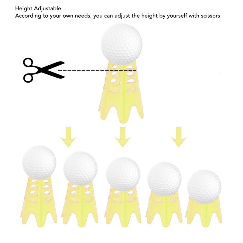 20 Pcs Plastic Golf Ball Holder Resistanceless Golf Simulator Tees