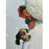 Norman Rockwell - Snow Sculpturing - Brown & Bigelow Print