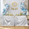 Dominiburl Silver Sequin Tablecloth 90 x 132 inch Rectangular Sparkly