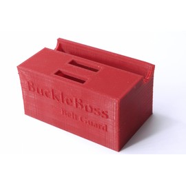 Fire Engine Red Buckle Boss Classic II Seat Belt Lock & Seat Belt Guard | Made with Strong PLA | Seat Belt Unbuckling Prevention | Preventing Passengers from Unbx