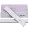25 Pack 100/180 Grit Nail Files for Acrylic Nails, Rectangle
