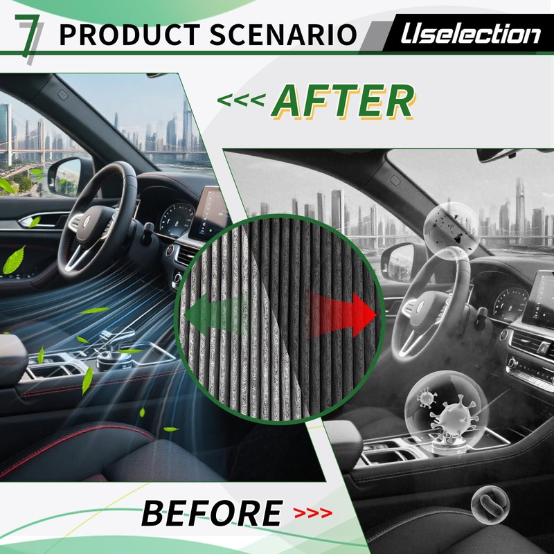 Engine & Cabin Air Filter with Activated Kit for Nissan