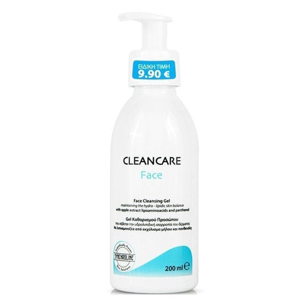 Synchroline Cleancare Face Gel with Apple Extract Lipoaminoacids & Panthenol 200ml