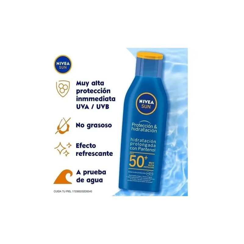 Protector Solar Nivea Sun Protección Hidratación 50 125ml Nivea Sun