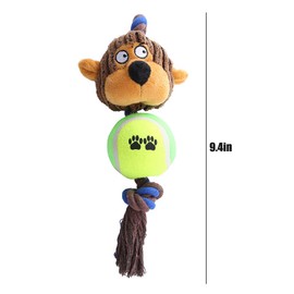 Hshenjhu Dog Toy, Monkey Shaped Dog Toy, Indestructible Dog Plush Toy, Robust Dog Chew Toy, Plush Chew Toy with Squeaker, for All Breeds Sizes