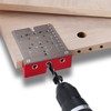 Hinge Hole Drilling Locator Aluminum Alloy Cabinet Door Hinge Mounting