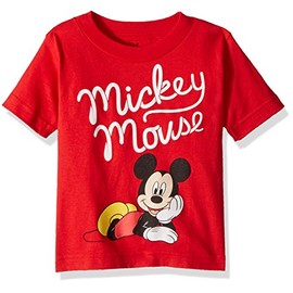 Mickey Mouse Boys Toddler T-Shirt, red, 3T