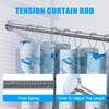 TEECK TEECK Shower Curtain Rod, 32-104 inch Adjustable Spring Tension