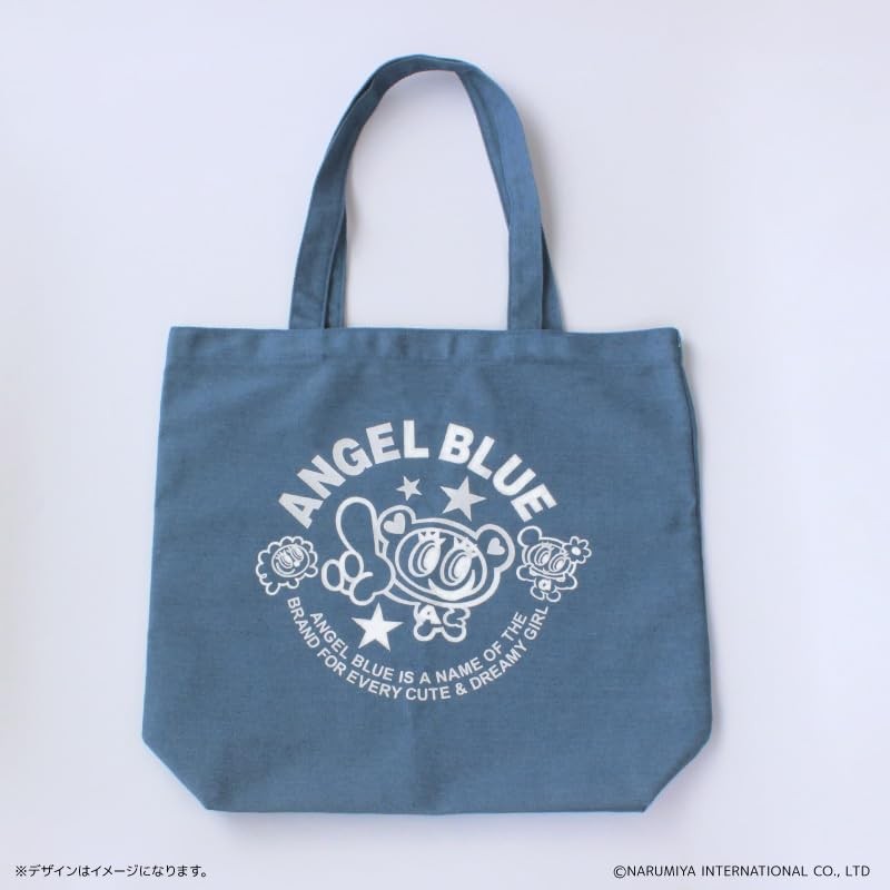 Angel Blue Denim Tote Bag