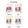 Xugq66 3D Style 2D Drawing Cartoon Handbag Shoulder Canvas Messenger