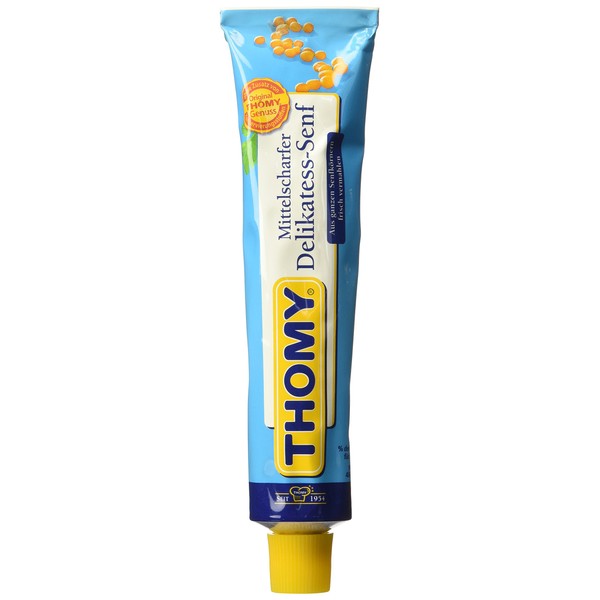 Thomy Delikatess-Senf ( Medium Mustard ) in Tube ( 100 ml )