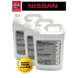 Nissan Genuine Fluid 999MP-L25500P Blue Long Life Antifreeze/Coolant - 3 Gallons