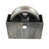 6" Cast Iron V-Groove Wheel with Weldable Steel Box for