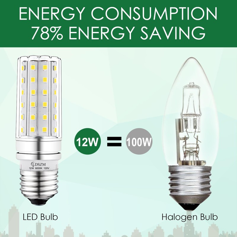 LED Light Bulb 100w Equivalent 1200 Lumen 6000K Cool Daylight
