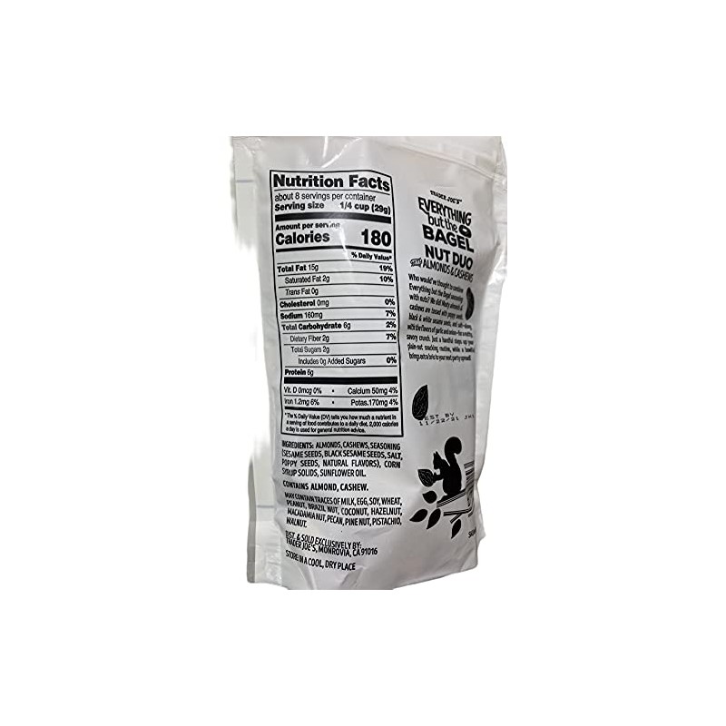 Trader Joe's Everything But The Bagel Nut Duo with Almonds