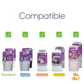 Litter Genie Refill Bags | Standard 3-Pack, 28 total ft | Up to 6 Months of Supply | Ultimate Odor Control Cat Litter Bags