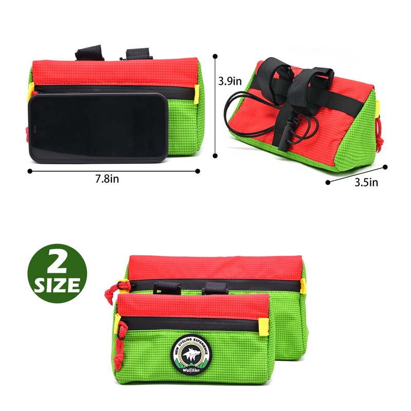 Vortika Bike Handlebar Bag,Kids Bicycle Front Basket Pack,Waterproof Bikes Bag,Small