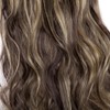Clip in Hair Extensions 8Pcs Curly Wavy Clip on Synthetic