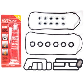 VS50773R for Honda Accord Odyssey Pilot Valve Cover Gasket&Gasket Maker 3oz &15815-R70-A01 VTEC Solenoid Spool Valve Gasket,Crosstour Ridgeline;Acura MDX RDX RL TL TSX ZDX 3.5 3.7 12030RJA000 VS50559